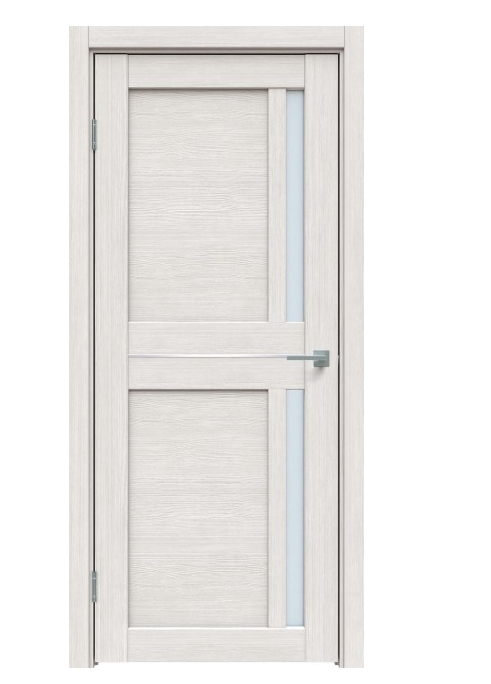 Дверь межкомнатная LUXURY 562 Лиственница белая М9, стекло SATINATO, 800*2000 мм