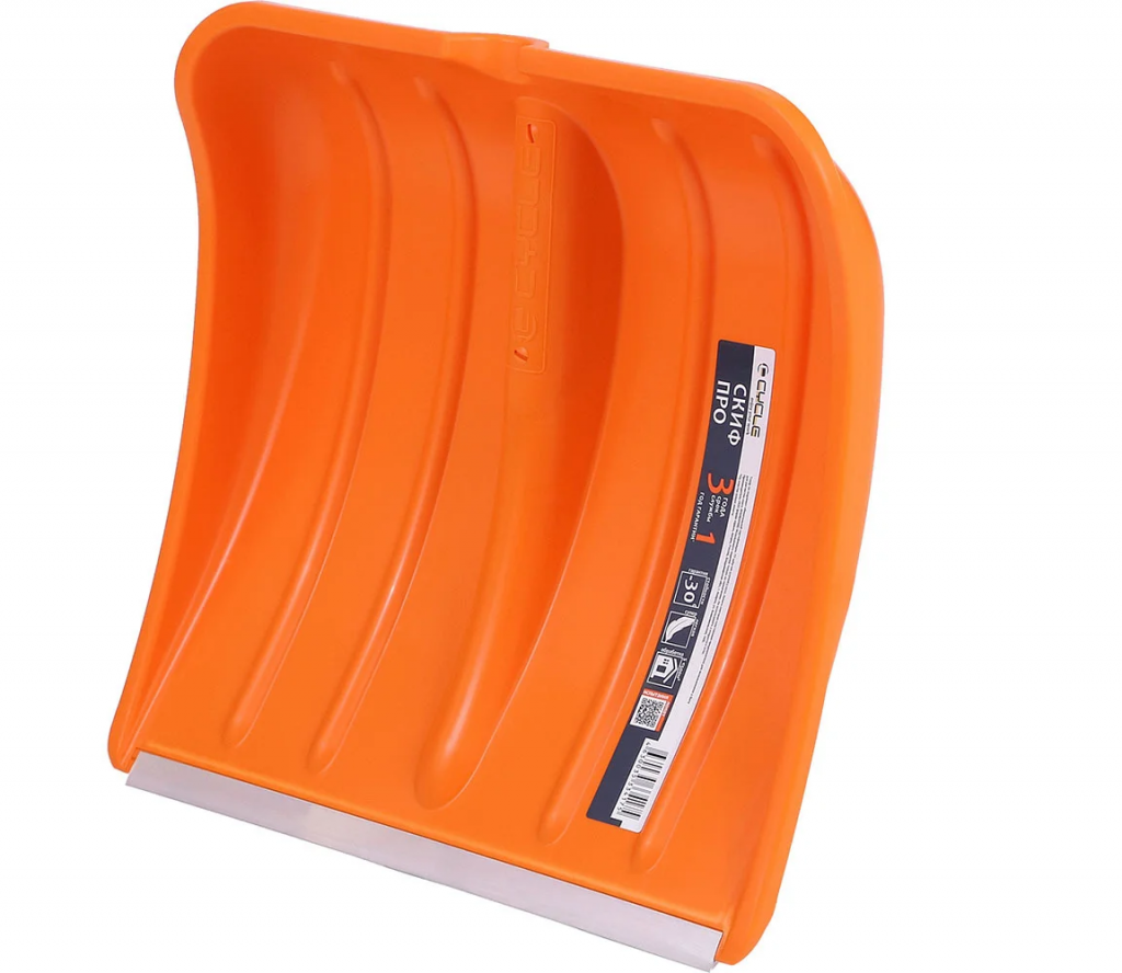 Ковш лопаты Skif Pro 380*365 мм с алюминиевой планкой оранжевый 4175-00