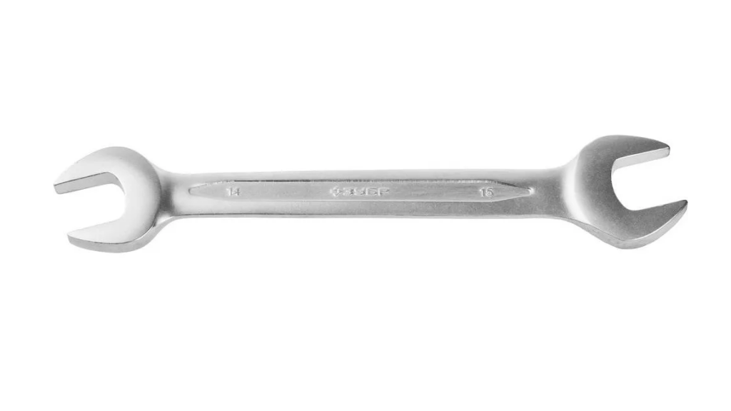Ключ гаечный рожковый Зубр 14x15 мм 27027-14-15