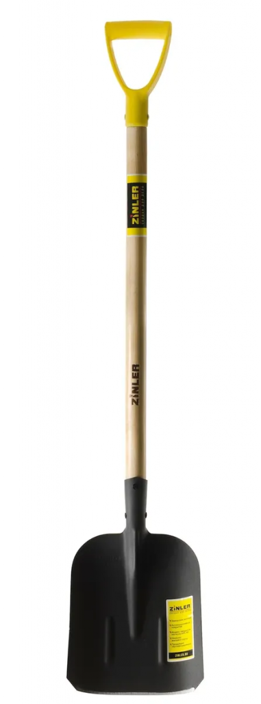 Лопата ZINLER совковая песочная тип 2 с деревянным черенком 960 мм и ручкой
