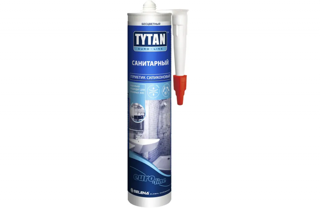 Герметик силикон санитарный TYTAN Euro-line белый 280 мл