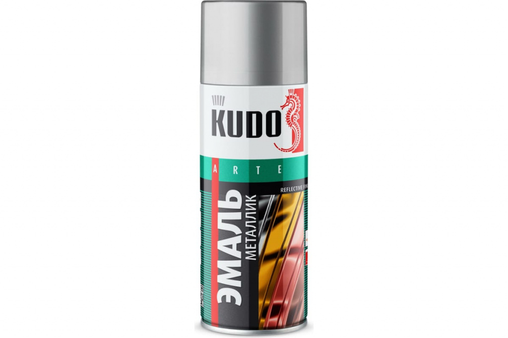 Эмаль универсальная KUDO KU-1027 хром 520 мл 
