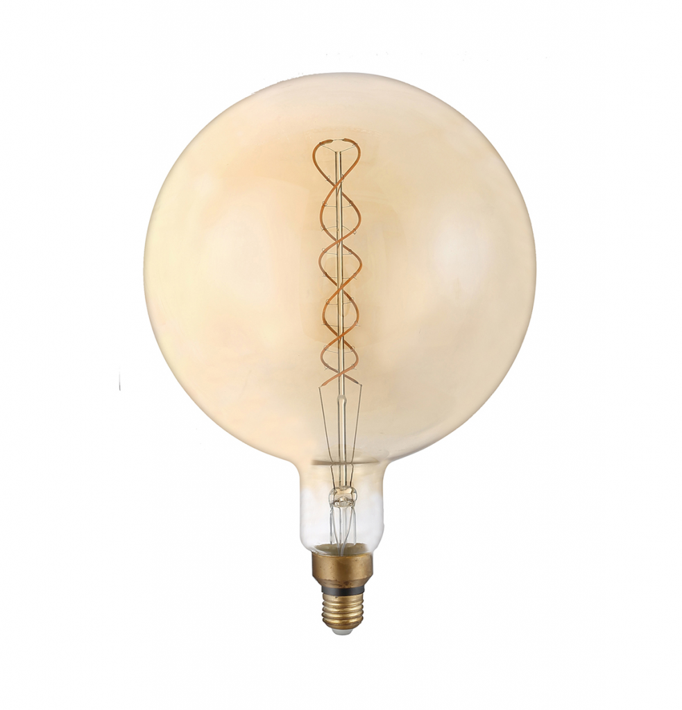 Лампа светодиодная HIPER Vintage Filament FLEXIBLE G200 8W E27 2400K AMBER HL-2202