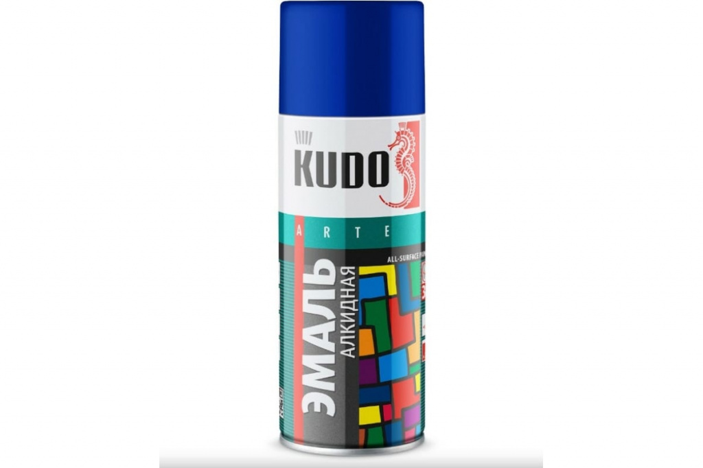 Эмаль универсальная KUDO KU-1011 синяя 520 мл 