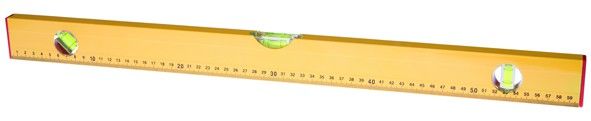 Уровень РемоКолор Yellow 1200 мм, алюминиевый коробчатый корпус, 3 акриловых глазка, линейка