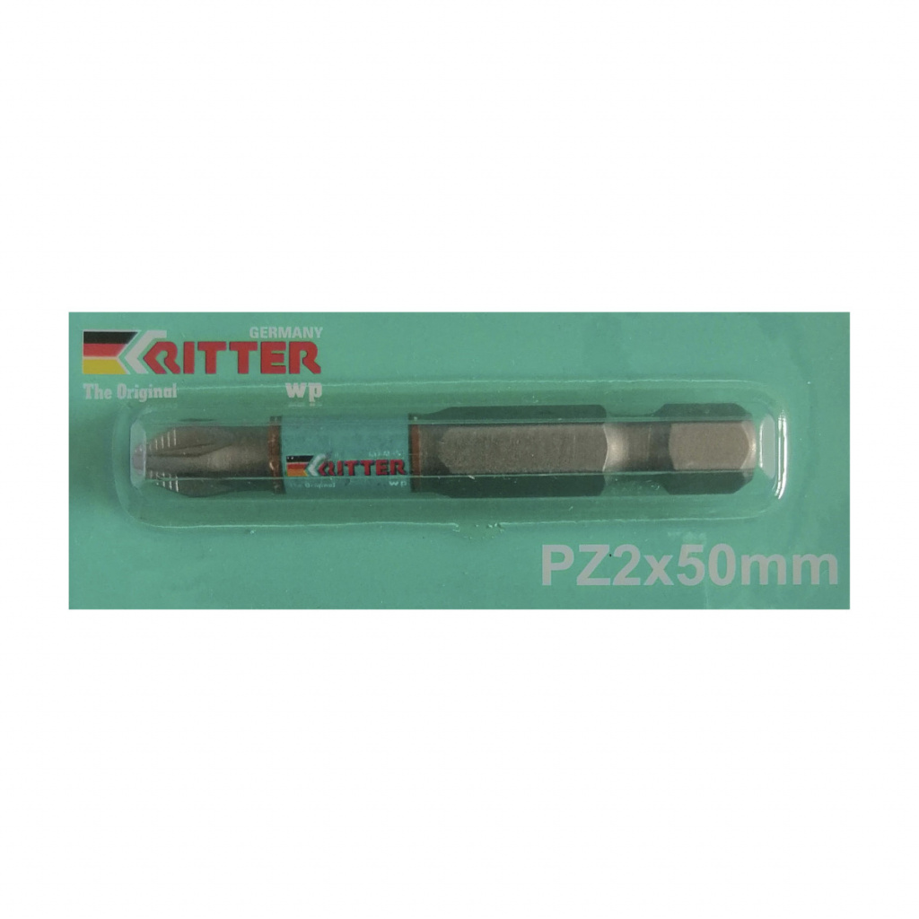 Бита Ritter WP PZ 2x50 мм, TiN покрытие, сталь S2