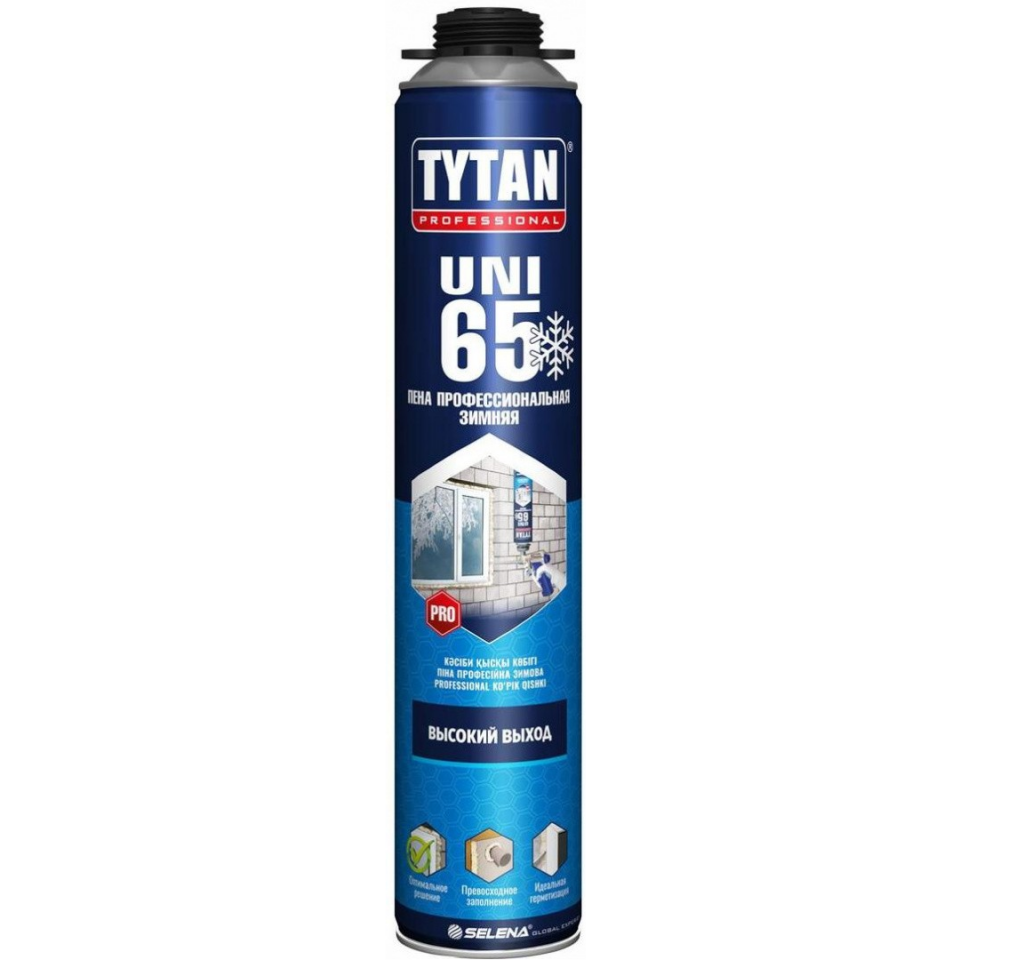 Пена монтажная Tytan Professional UNI 65 зимняя 750мл