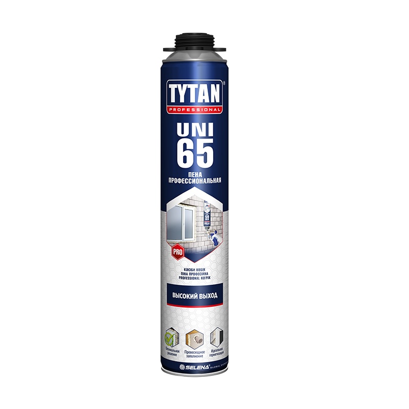 Пена монтажная Tytan Professional UNI 65 всесезонная 750 мл