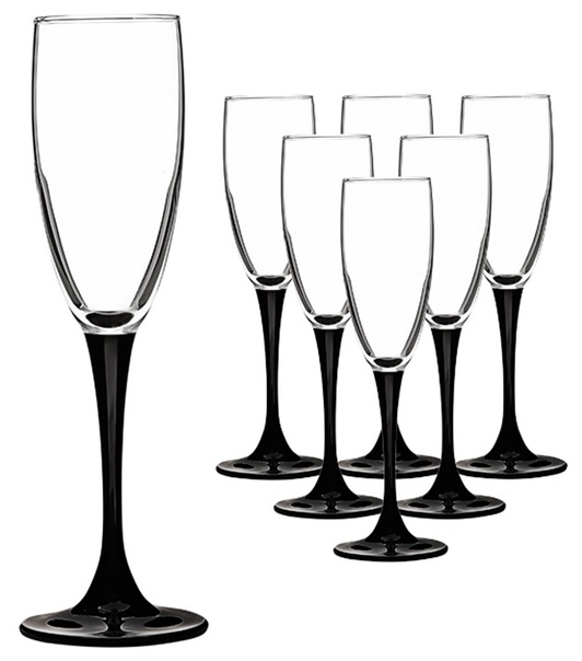 Набор бокалов Luminarc Домино для шампанского 170 мл 6 шт