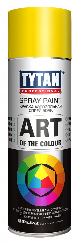 Краска аэрозольная Tytan Professional Art Of The Colour 1018 желтая 400 мл