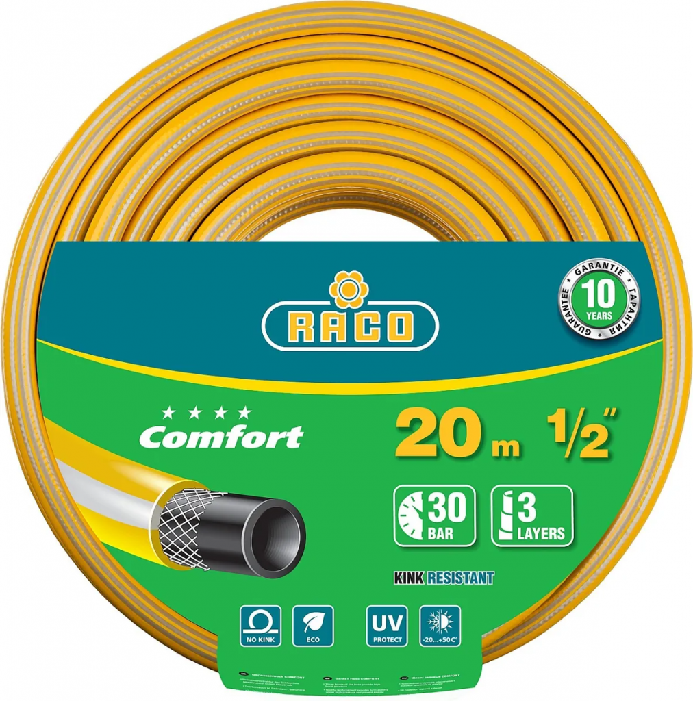 Шланг поливочный Raco Comfort 40303-1/2-20_z01 армированный 1/2 20 м   