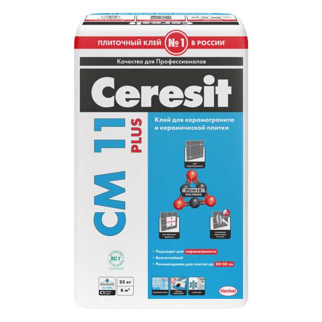 Клей для плитки Ceresit СМ11 25 кг 20004559