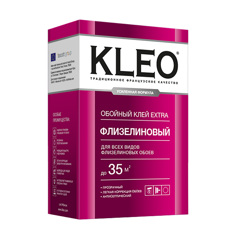 Клей для флизелиновых обоев KLEO EXTRA 35
