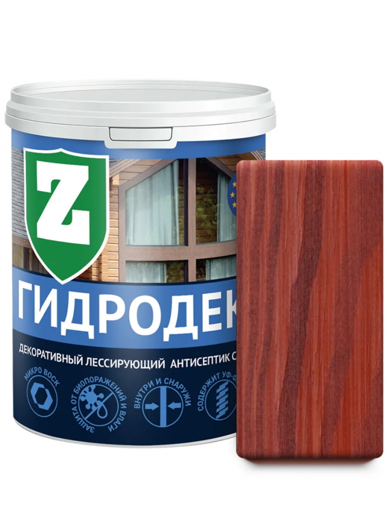 Антисептик Зелест ГидроДекор Z-Д-1 10 Красное дерево 0,9 кг