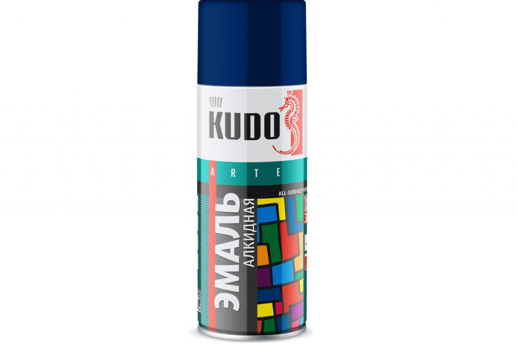 Эмаль универсальная  KUDO KU-10113 темно-синяя 520 мл