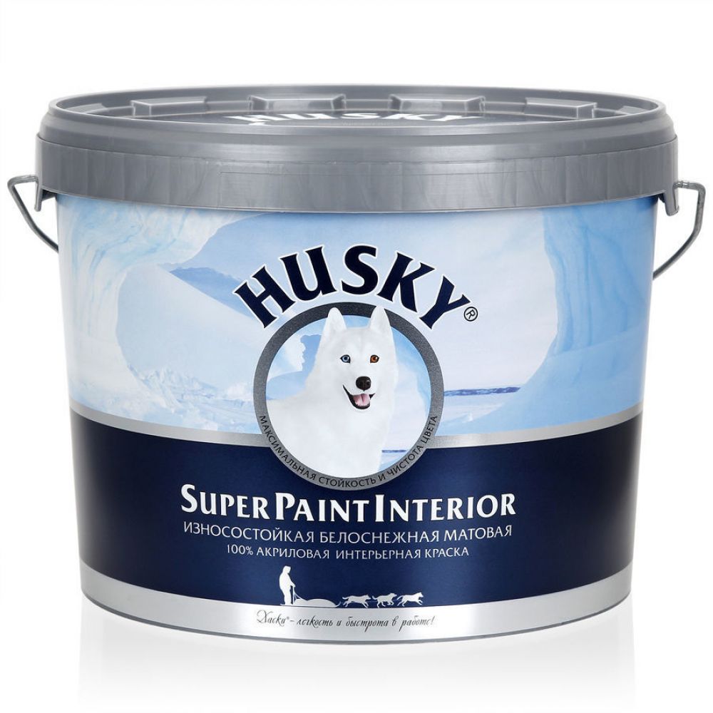 Краска интерьерная Husky Super Paint Interior морозостойкая 10 л 30557