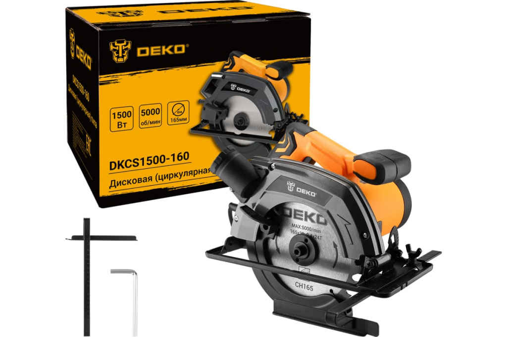 Дисковая (циркулярная) пила DEKO DKCS1500-160 1500Вт