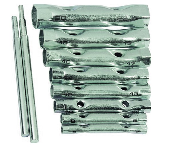 Набор ключей-трубок РемоКолор торцевых, вороток, сталь, 8 х 17 мм, 6 предметов