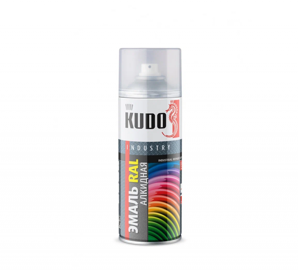 Эмаль универсальная KUDO KU-09006 белый алюминий 520 мл  
