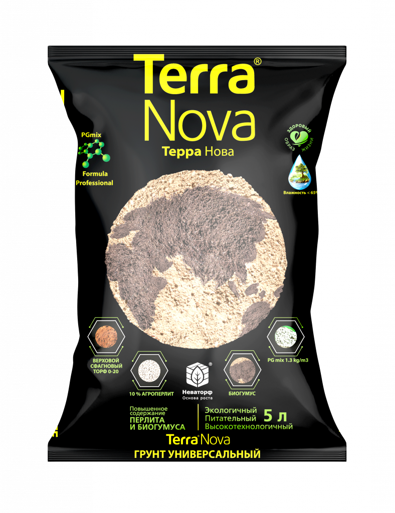 Торфогрунт Terra Nova Новая земля универсальный 5 л 