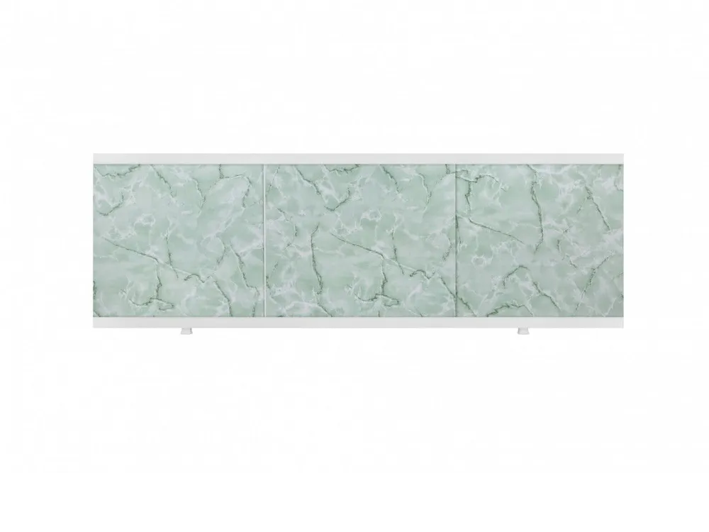Экран под ванну SIRIUSLINE алюминиевый профиль Зелёный мрамор 1700 мм  