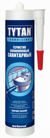 Герметик силиконовый санитарный Tytan Euro-Line бесцветный 290 мл