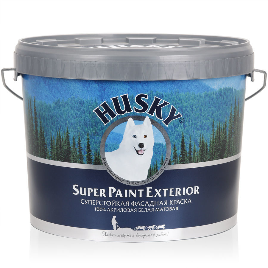 Краска фасадная Husky Super Paint Exterior 10 л 20758