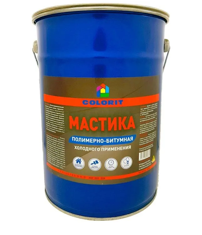 Мастика полимерно-битумная COLORIT 4 кг 