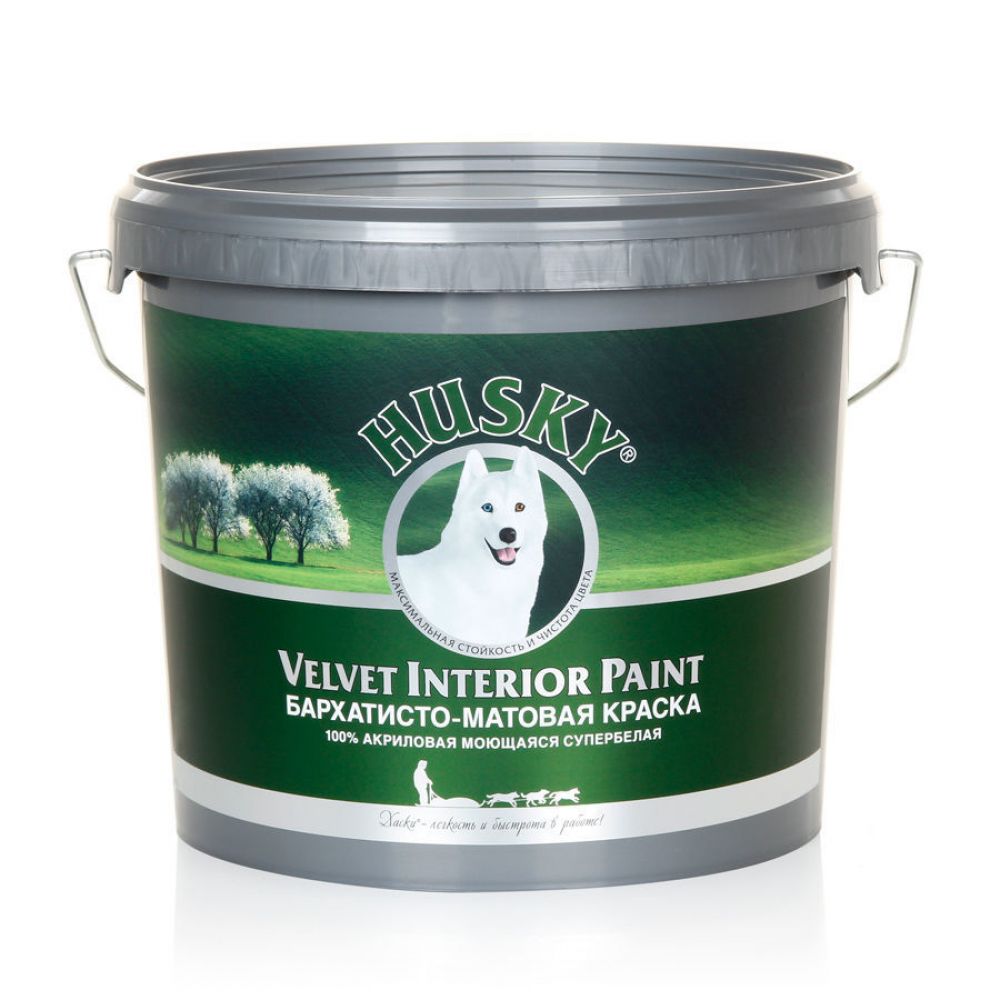 Краска интерьерная Husky Velvet Interior Paint бархатисто-матовая 5 л 28722