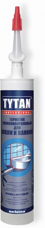 Герметик силиконакриловый TYTAN Professional для кухни и ванной белый 310 мл