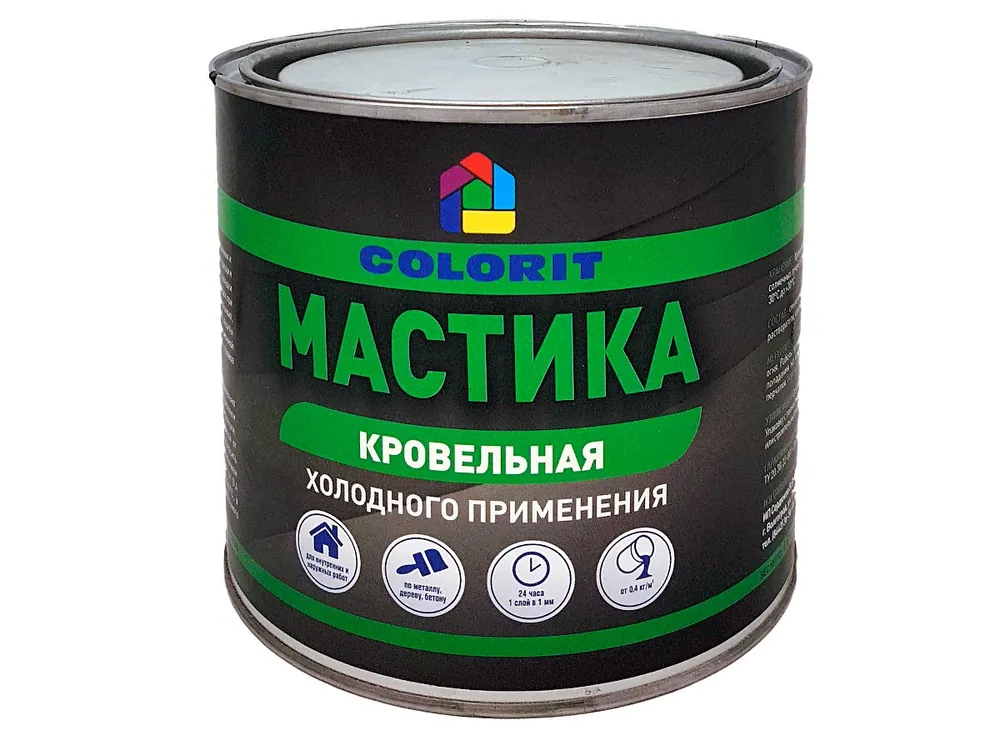 Мастика кровельная COLORIT 1,8 кг 