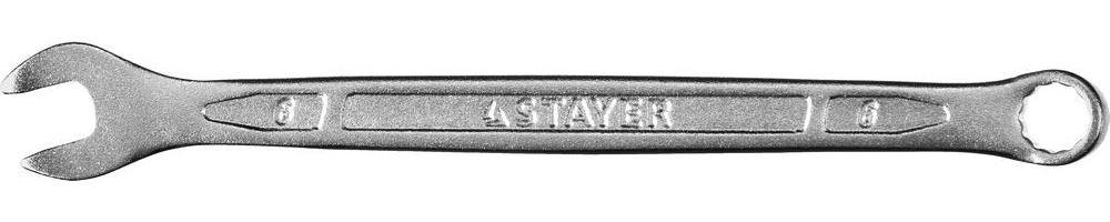 Ключ гаечный комбинированный Stayer 6 мм 27081-06