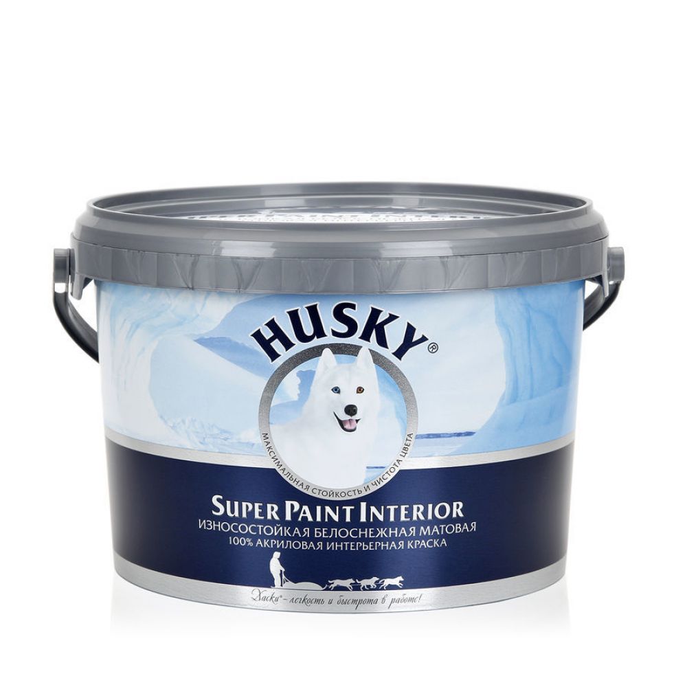 Краска интерьерная Husky Super Paint Interior морозостойкая 2,5 л 30556