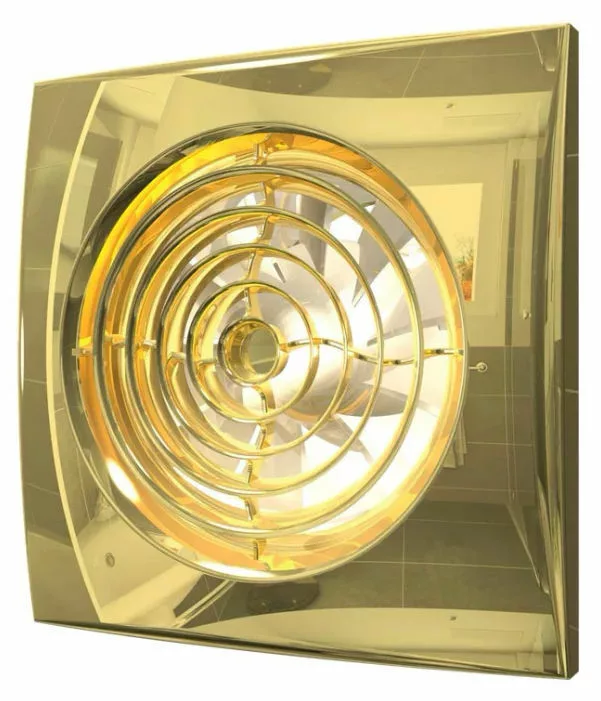 Вентилятор ERA AURA 5C Gold осевой вытяжной D125 декоративный