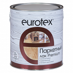 Лак паркетный Eurotex - Premium полуматовый 2,5 л