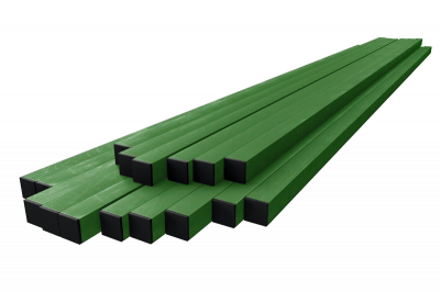 Столб заборный, квадратного сечения, 40х40мм, 3м, зеленый