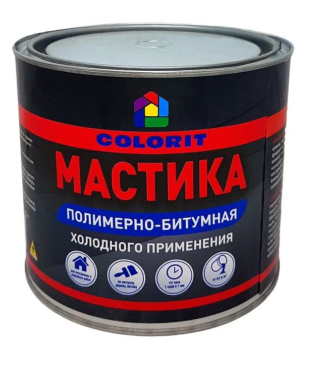 Мастика полимерно-битумная COLORIT 1,8 кг 